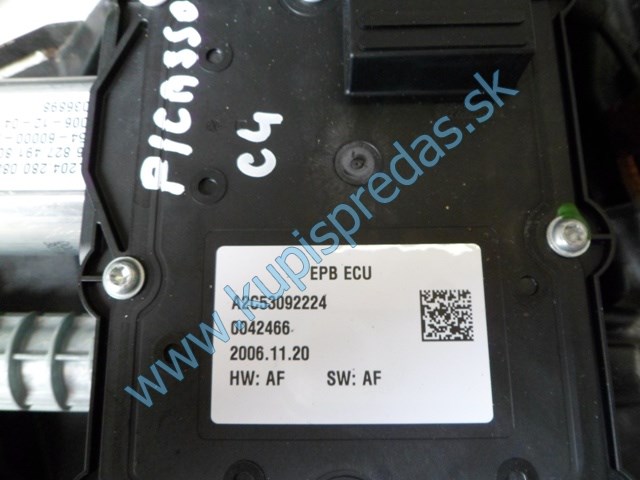 elektrická ručná brzda na citroen c4 picasso, autodiely na citroen c4 picasso, 